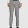 Tarocash Robertson Slim Check Pant GREY