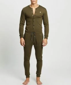 TEAMM8 The One Romper - Long Khaki
