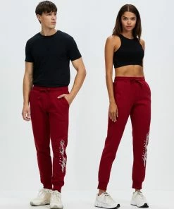 Tommy Hilfiger THE ICONIC Exclusive - Script Logo Embroidery Joggers Regetta Red