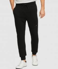 Tommy Hilfiger Blocked Terry Sweatpants Black