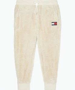 Tommy Hilfiger Adaptive Adaptive Mens Fleece Jogger Pants Oatmeal