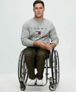 Tommy Hilfiger Adaptive Adaptive Mens Solid Sweatpant Green