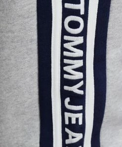 Tommy Jeans Organic Cotton Slim Fit Stripe Joggers Light Grey Heather -Men's Pants Online Shop http3A2F2Fstatic.theiconic.com .au2Fp2Ftommy jeans 0529 1704431 6