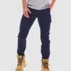Tradie Skinny Cuffed Cargo Pants Navy