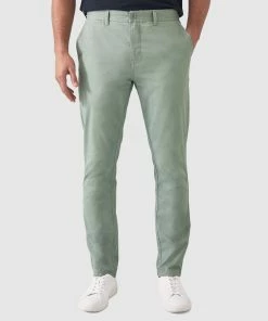 Trenery Slim Chino Pant Sage Green