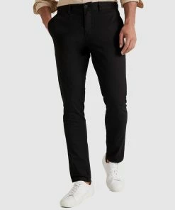 Trenery Slim Chino Pant Black