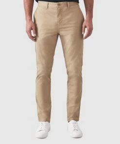 Trenery Slim Chino Pant Taupe