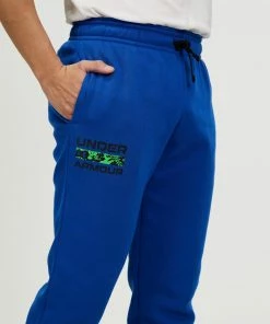 Under Armour Rival Fleece Signature Joggers Tech Blue -Men's Pants Online Shop http3A2F2Fstatic.theiconic.com .au2Fp2Funder armour 1877 8467131 4