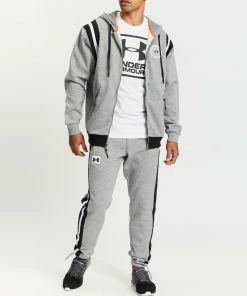 Under Armour Rival Fleece Alma Mater Pants Concrete Light Heather & Black -Men's Pants Online Shop http3A2F2Fstatic.theiconic.com .au2Fp2Funder armour 3788 7367131 5