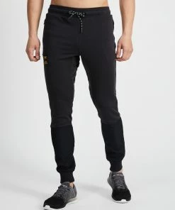 Under Armour Rival Terry Scribble Pants Black