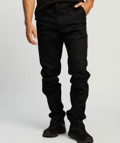UNIT Rockbottom Cuffed Pants Black