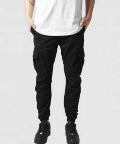 Urban Classics UC Cuffed Cargo Jogging Pants Black