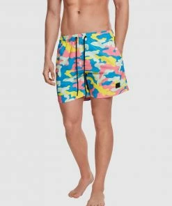 Urban Classics UC Camo Swim Shorts Happy Camo