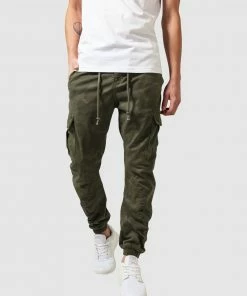 Urban Classics UC Camo Cargo Jogging Pants green