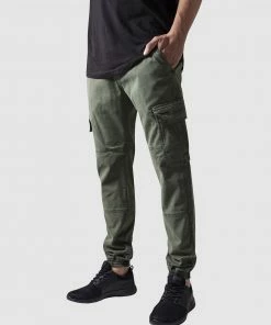 Urban Classics UC Washed Cargo Twill Jogging Pants olive