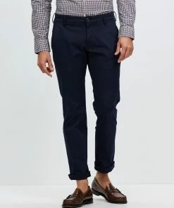 Van Heusen Cotton Sateen Regular Fit Chinos Blue