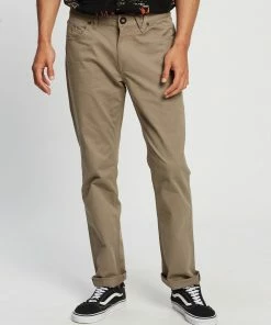 Volcom Solver Lite 5 Pocket Twill Pants Brindle