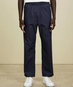 Wood Wood Stanley Ripstop Trousers Dusty Blue