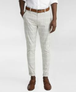 Yd. Melt Check Cropped Chino BLACK