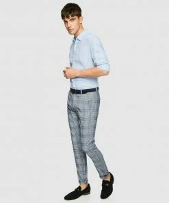 Yd. Pow Check Skinny Chinos DARK BLUE -Men's Pants Online Shop http3A2F2Fstatic.theiconic.com .au2Fp2Fyd 6573 0139901 4