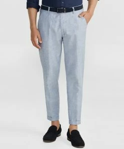 Yd. Helya Linen Cropped Chino BLUE