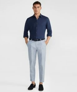 Yd. Helya Linen Cropped Chino BLUE -Men's Pants Online Shop http3A2F2Fstatic.theiconic.com .au2Fp2Fyd 9203 1682821 5